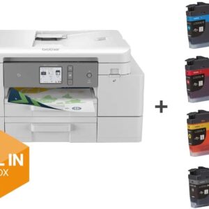 Impressora Multifunções MFC-J4540DWXL Wi-Fi + Tinteiros XL Incluídos (Branco) - BROTHER