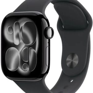 Apple Watch Series 11 GPS + Cellular 46mm Preto Brilhante c/ Bracelete Desportiva Preta S/M