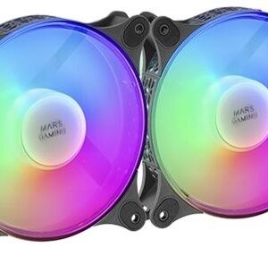 Pack 2x Ventoinhas 120mm MFX FRGB (Preto) - MARS-GAMING