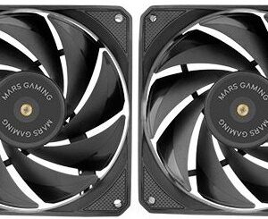 Pack 2x Ventoinhas MF-NCLX2 120mm (Preto) - MARS-GAMING