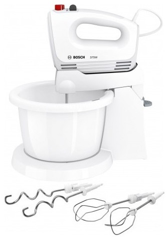 Batedeira 375W c/ Taça (Branco) - BOSCH