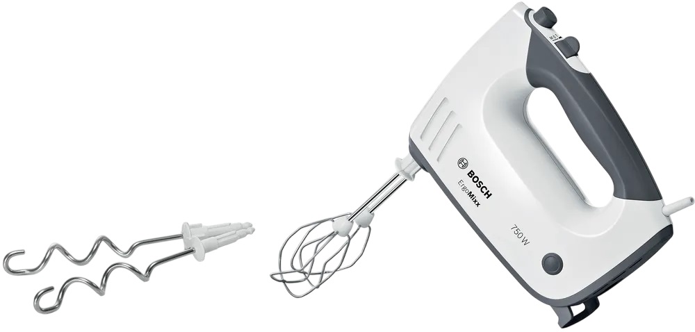 Batedeira Manual ErgoMixx MFQ37400 750W (Cinzento/Branco) - BOSCH