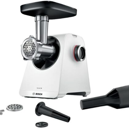 Picador de Carne Serie 4 MultiPower MFWS420W 1900W (Branco/Preto) - BOSCH