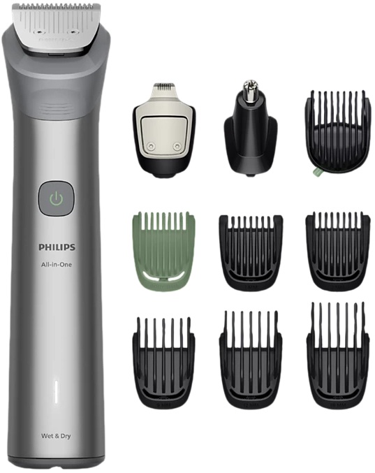 Aparador de Barba 10-EM-1 All-in-One Trimmer 5000 Series (Cinzento) - PHILIPS