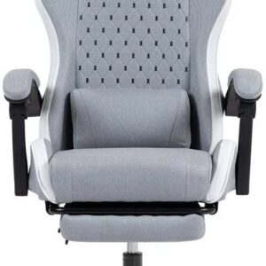 Cadeira Gaming MGCXFSW (Cinzento/Branco) - MARS GAMING