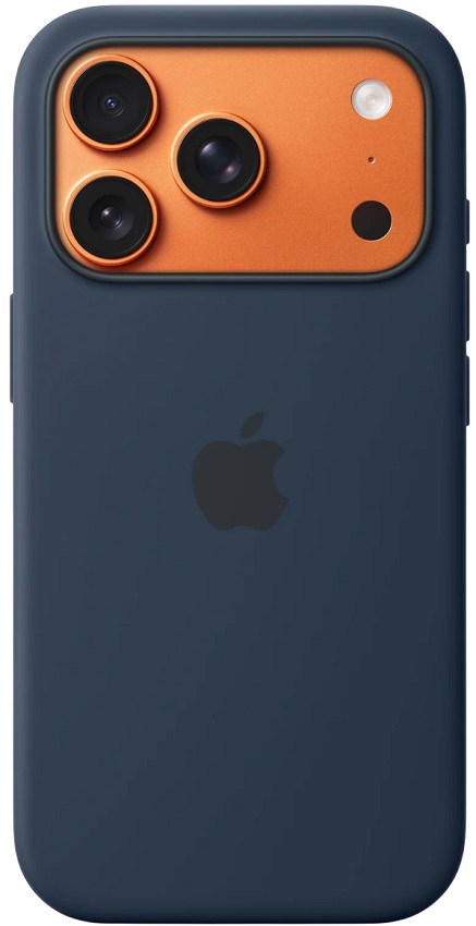 Capa Silicone iPhone 17 Pro c/ MagSafe (Meia-Noite) - APPLE