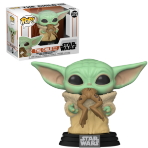 Figura Pop! Baby Yoda c/ Rana Star Wars Mandalorian - FUNKO
