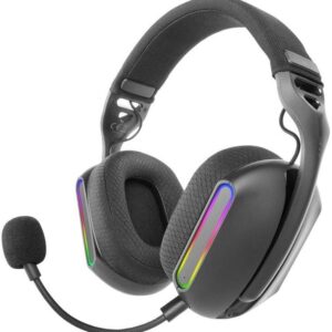 Auscultadores Headset Gaming ARGB Wireless/Bluetooth MHW-PRO (Preto) - MARS GAMING