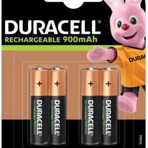 Blister 4 Pilhas Recarreg?veis 1,2V 900mAh Ni-Mh - AAA - DURACELL