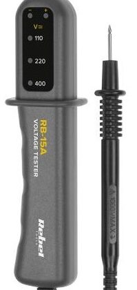 Testador de Voltagem AC/DC 110/220/400V - REBEL RB-15A