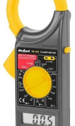 Pinça Amperimétrica Digital AC/DC 1000A - REBEL RB-266