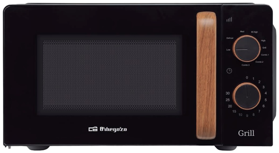 Microondas Nordic Design c/ Grill MIG2140 700W 20L (Preto) - ORBEGOZO