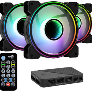 Pack 3x Ventoinhas Mirage 12 ARGB Pro 120mm 1300RPM - AEROCOOL