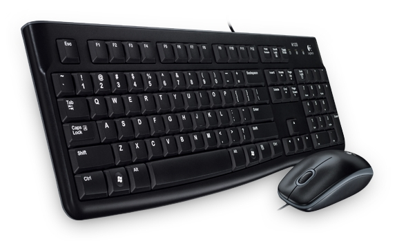 Pack Teclado + Rato Desktop PT MK120 USB (Preto) - LOGITECH