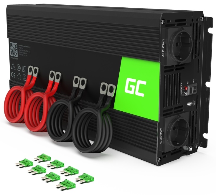 Conversor 24V - 220V 2000W c/ USB - GREEN CELL