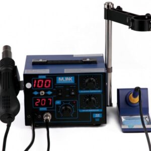 Estação Soldadura Ar Quente + Ferro Soldar c/ LCD