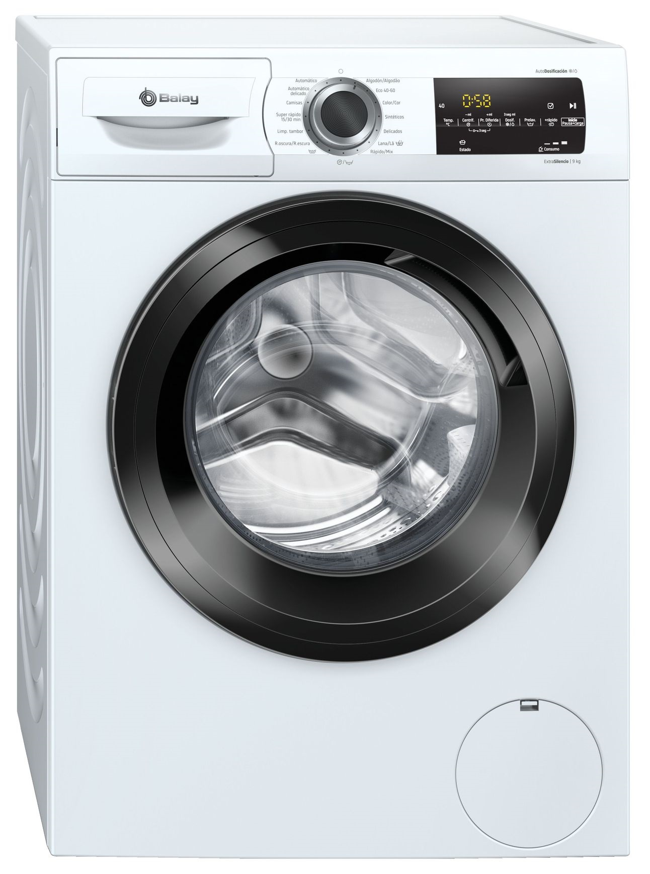 Máquina de Lavar Roupa 9Kg 1200Rpm A+++ (Branco) - BALAY