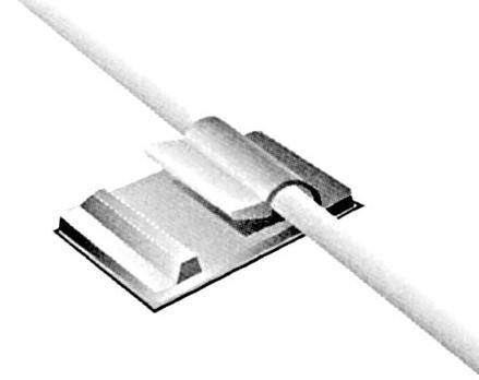 Emb. 10x Abraçadeiras Adesivas Passa Cabos (21x10mm) - VELLEMAN