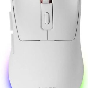 Rato Óptico MM-T3 RGB Wireless/Bluetooth 14400DPI + Mouse Dock (Branco) - MARS GAMING