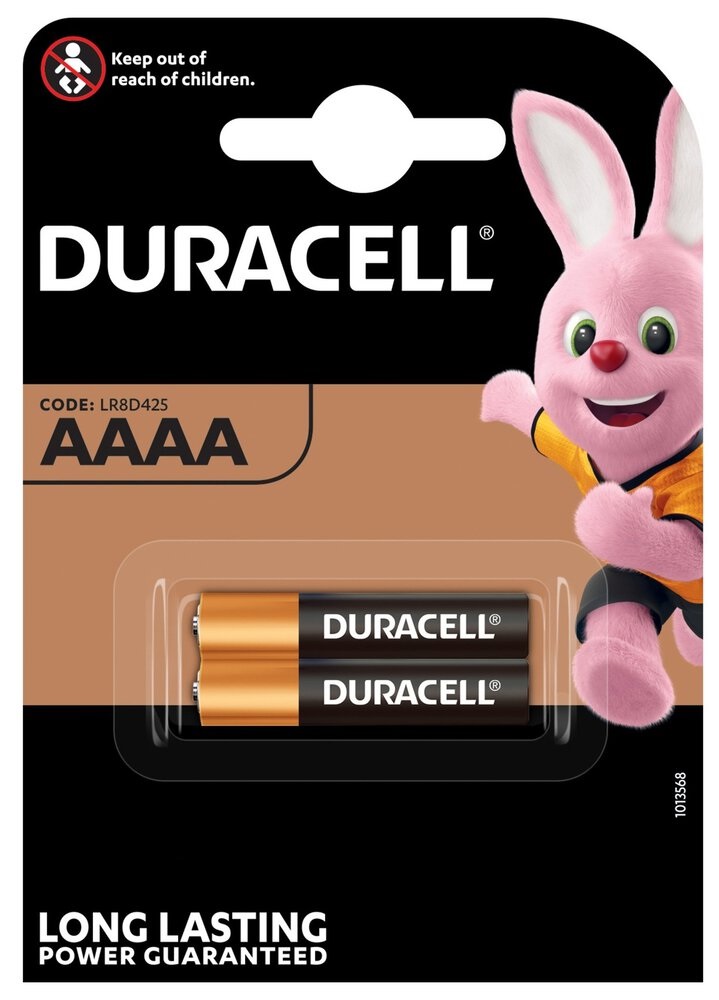 Blister 2 Pilhas Alcalinas LR61 AAAA - DURACELL