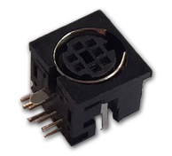 Ficha Mini DIN 7 Pinos Femea p/ C.I.