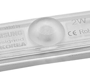 Módulo de 3 LEDs SMD3030 1,50W Branco Frio 6000K (74 x 20 x 9,8mm)