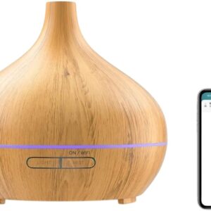 Difusor de Aroma Wi-Fi 400ml (Madeira) - MEROSS