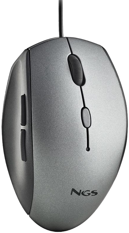 Rato Ergonômico Ótico Moth 1600DPI (Cinzento) - NGS