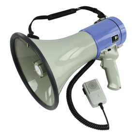 Megafone 25W c/ Sirene, Pega + Microfone