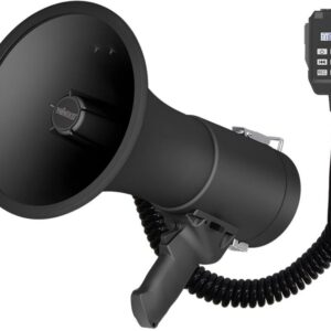 Megafone 50W c/ Sirene, Grava??o, Microfone e Bluetooth (Preto) - VELLEMAN