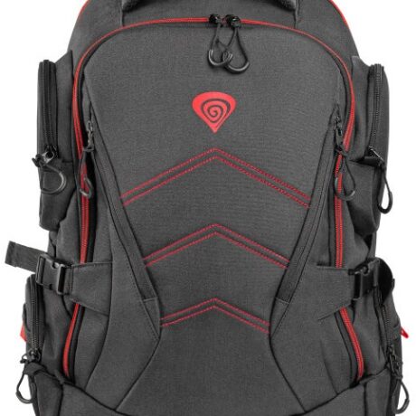 Mochila p/ Portátil Até 17,3 (Cinzento/ Vermelho) - GENESIS