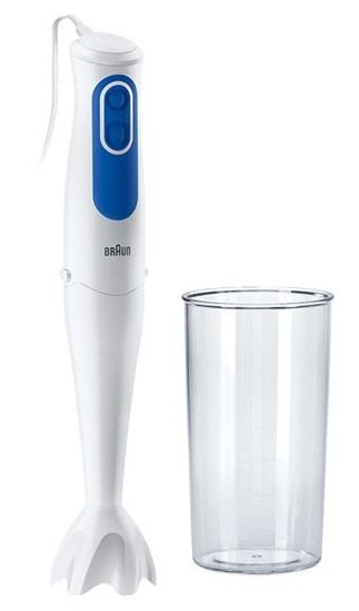 Varinha Mágica + Acessórios 0,6L 700W MQ 3000 Smoothie (Azul/Branco) - BRAUN