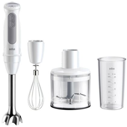 Varinha Mágica MiniPimer Multi Quick 5 MQ 50236 M 1000W c/ Acessórios (Branco) - BRAUN
