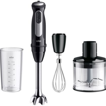 Varinha Mágica MultiQuick 5 Pro MQ 55236 M 0.6L 1000W c/ Acessórios (Preto) - BRAUN
