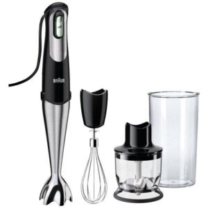 Varinha Mágica + Acessórios 0,6l 1000W MQ 7025X (Preto/ Inox) - BRAUN