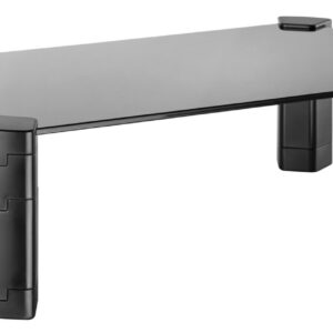 Suporte de Eleva??o Vidro p/ Monitor (Preto) - AISENS