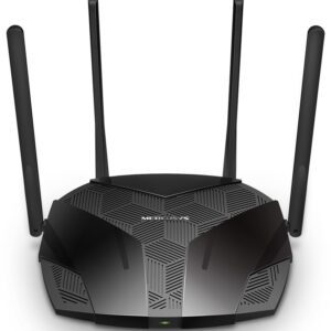 Router Wireless AX1800 Dual Band Wi-Fi 6 (Preto) - MERCUSYS