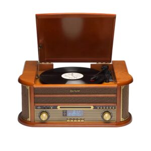 Rádio Retro DAB+/FM/CD (Castanho) - DENVER