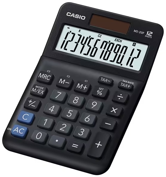 Calculadora MS-20F Secretária (Preto) - CASIO