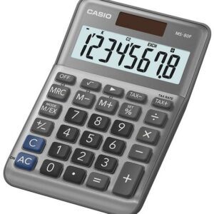 Calculadora MS-80F Secretária (Cinza) - CASIO