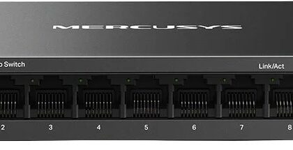 Switch 8 Portas Gigabit Ethernet 10/100/1000 (Preto) - MERCUSYS