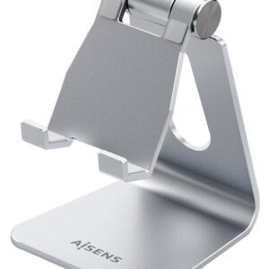 Suporte de Mesa M Ajustável p/ Smartphones/Tablet´s (Prateado) - AISENS