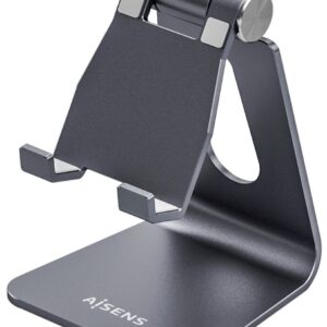 Suporte de Mesa M Ajust?vel p/ Smartphones/Tablet?s (Cinzento) - AISENS