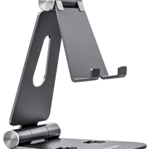 Suporte de Mesa XL Ajustável p/ Smartphone/Tablet´s (Cinzento) - AISENS