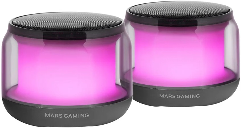 Coluna Bluetooth Portátil MS-AURA 15W (Preto) - MARS-GAMING