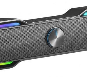 Coluna SoundBar MSBX RGB 2.0 10W Bluetooth (Preto) - MARS-GAMING