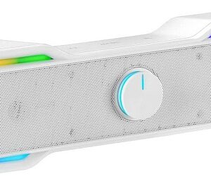 Colunas SoundBar MSBX RGB 2.0 10W Bluetooth (Branco) - MARS-GAMING
