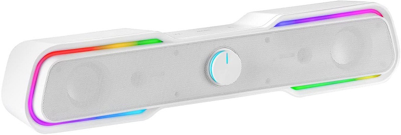 Colunas SoundBar MSBX RGB 2.0 10W Bluetooth (Branco) - MARS-GAMING