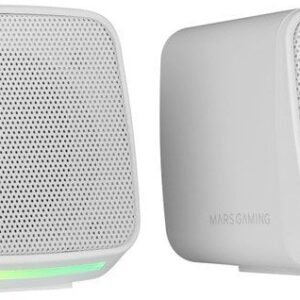 Colunas MS-PRO RGB Stereo 2.0 10W (Branco) - MARS GAMING