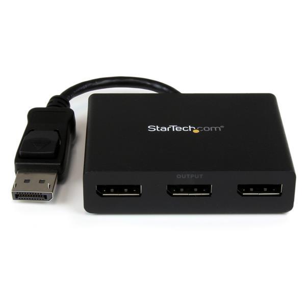 Splitter DisplayPort Macho - 3x DisplayPort Fêmea - STARTECH